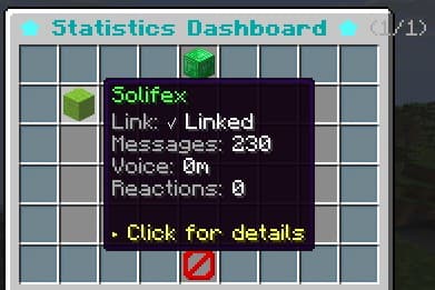 Per-player statistics dashboard